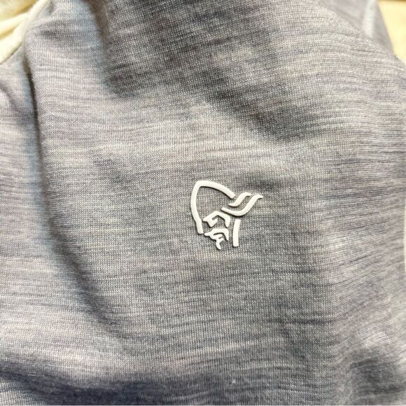 Norrona Sport Women's Merino Wool 1/2 Zip Hoodie Size Medium - Picture 10 of 11